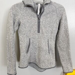 Lululemon Fleece 1/4 zip Battleship Hoodie